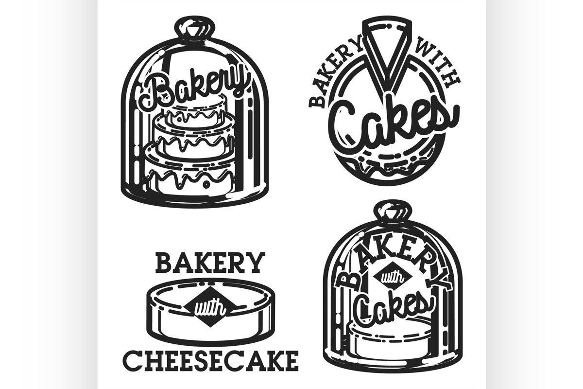 Vintage bakery emblems example image 1