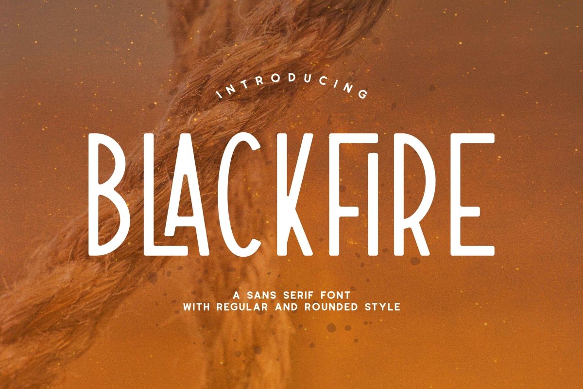 Blackfire - Sans Serif Font example image 1