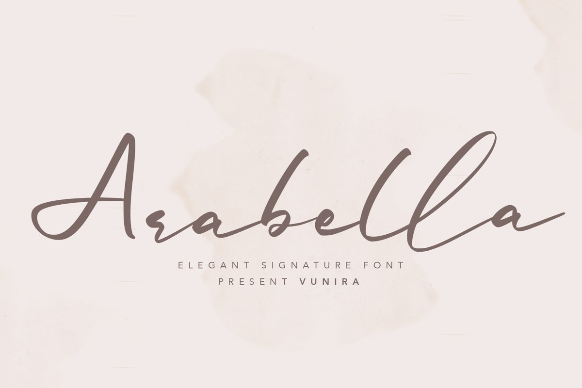 Arabella | Elegant Signature Font example image 1