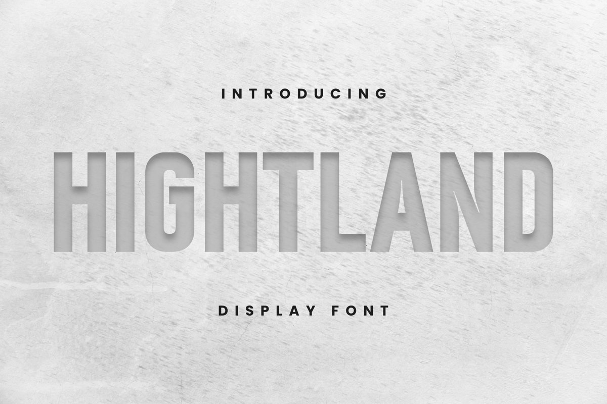 Hight Land Font example image 1