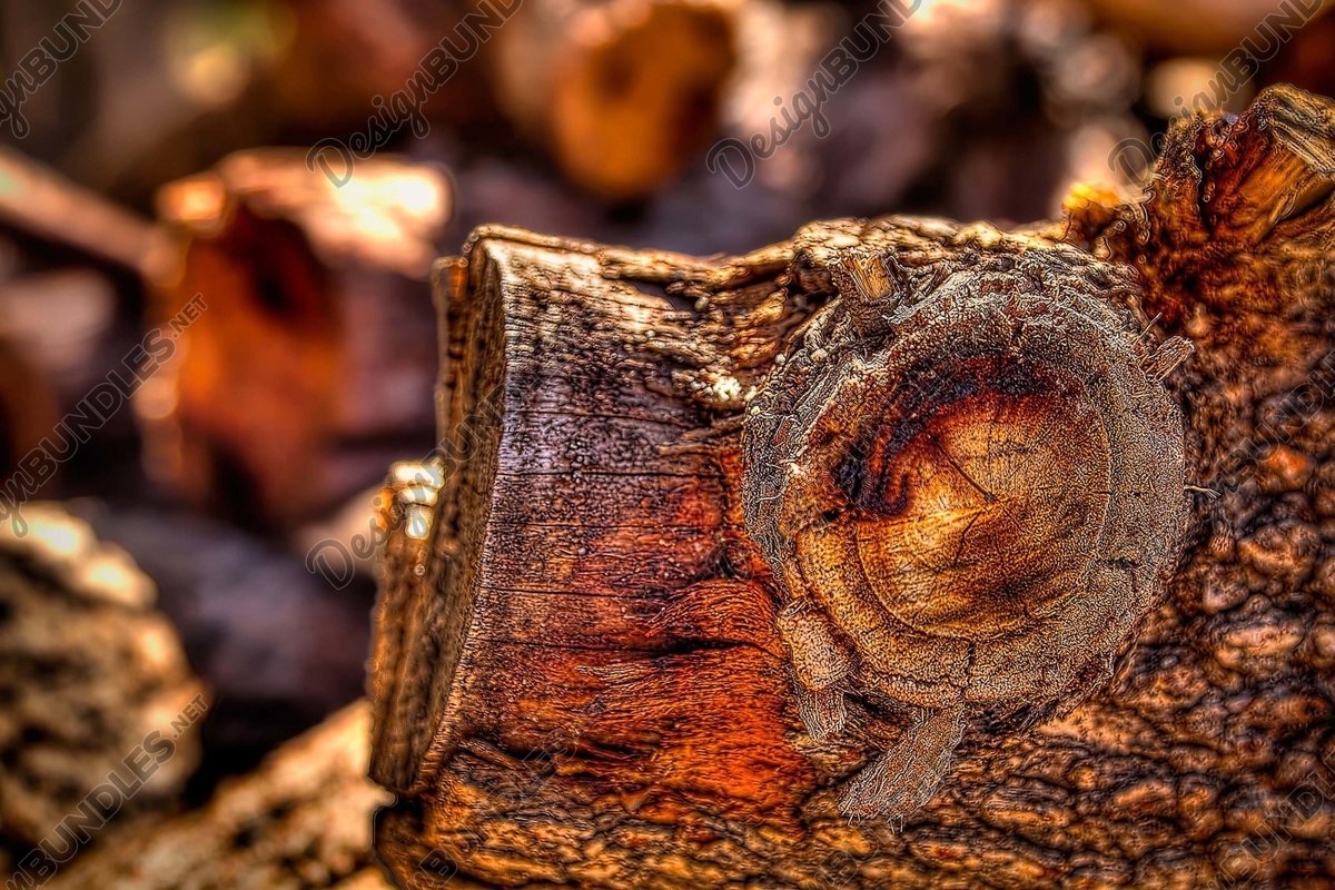 Stock Photo - Full Frame Shot Of Tree Stump example image 1