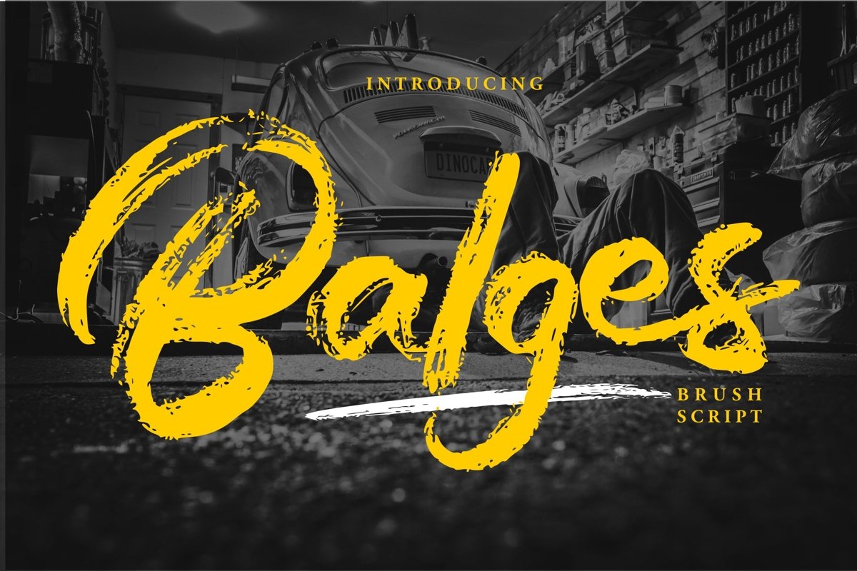 Balges | Decorative Brush Script Font example image 1
