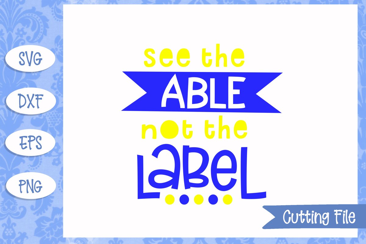 See the able not the label SVG File example image 1
