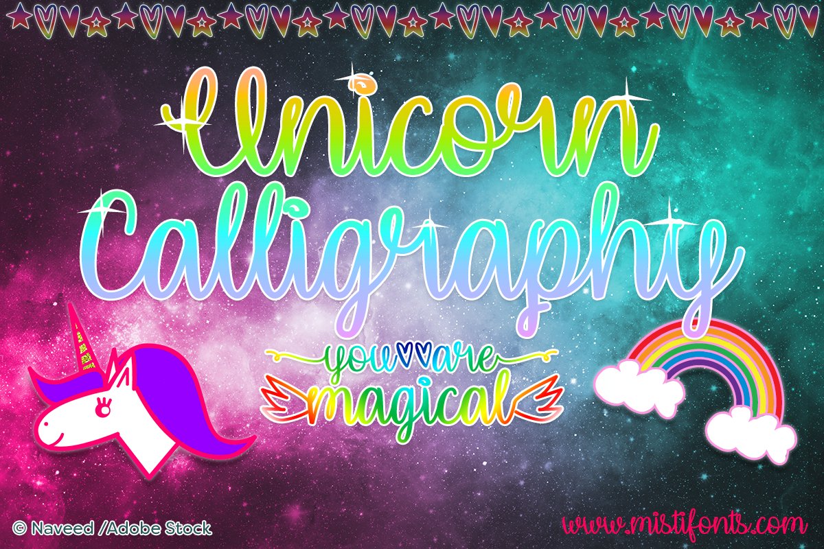 Unicorn Calligraphy example image 1