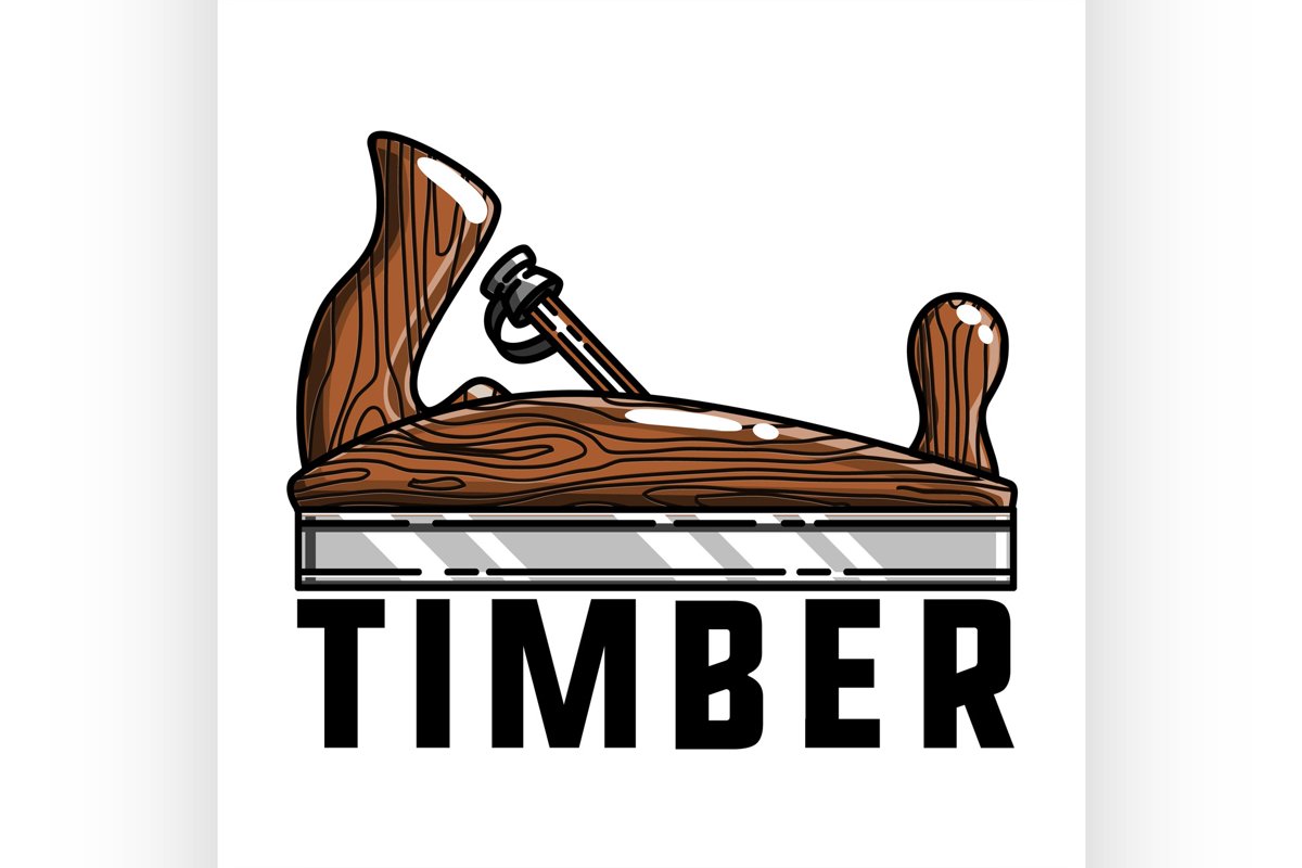Color vintage timber emblem example image 1