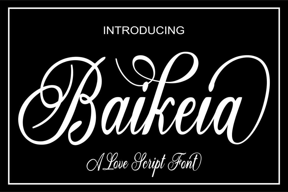Baikeia Script example image 1