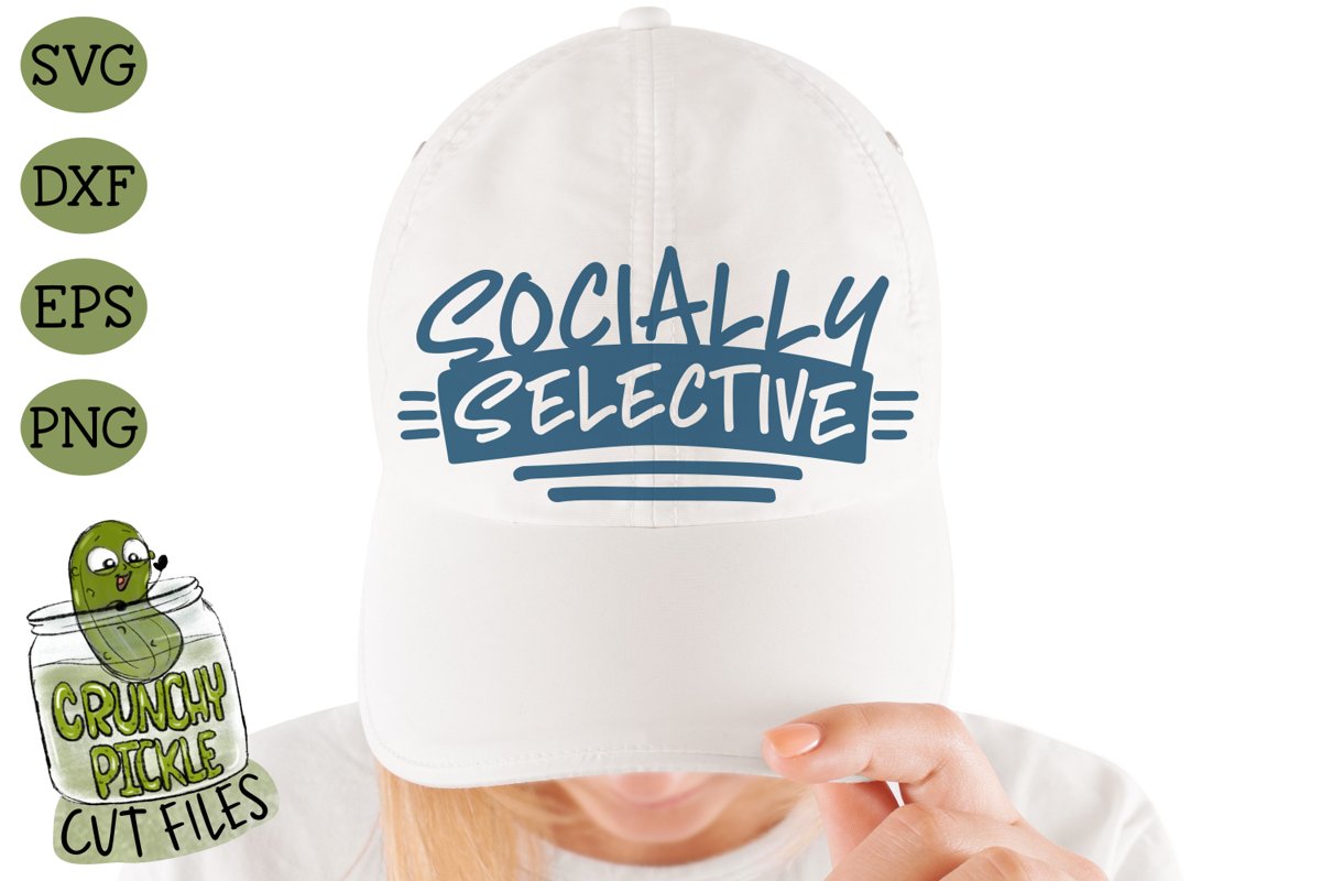 Socially Selective SVG Cut File example image 1