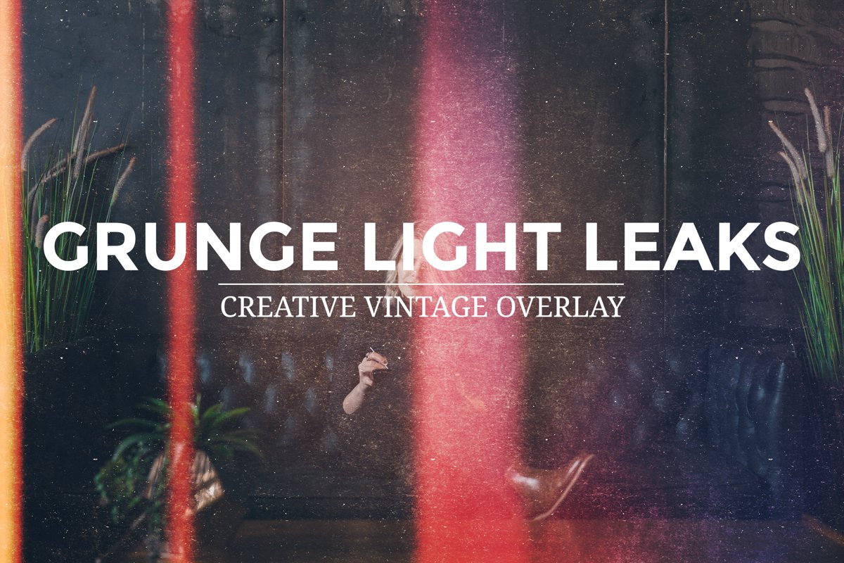 Grunge Light Leaks - Creative Vintage Overlays example image 1