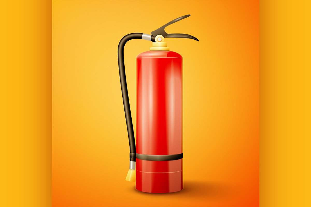 Red Fire extinguisher example image 1