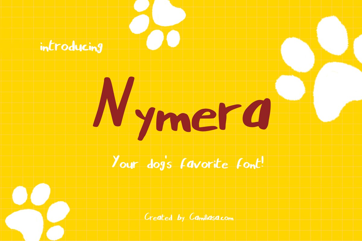 Nymera - A nice and bold handwritten script font ! example image 1