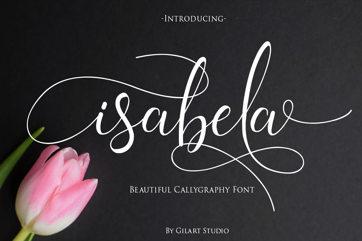 isabela | A Beautiful Callygraphy Font example image 1