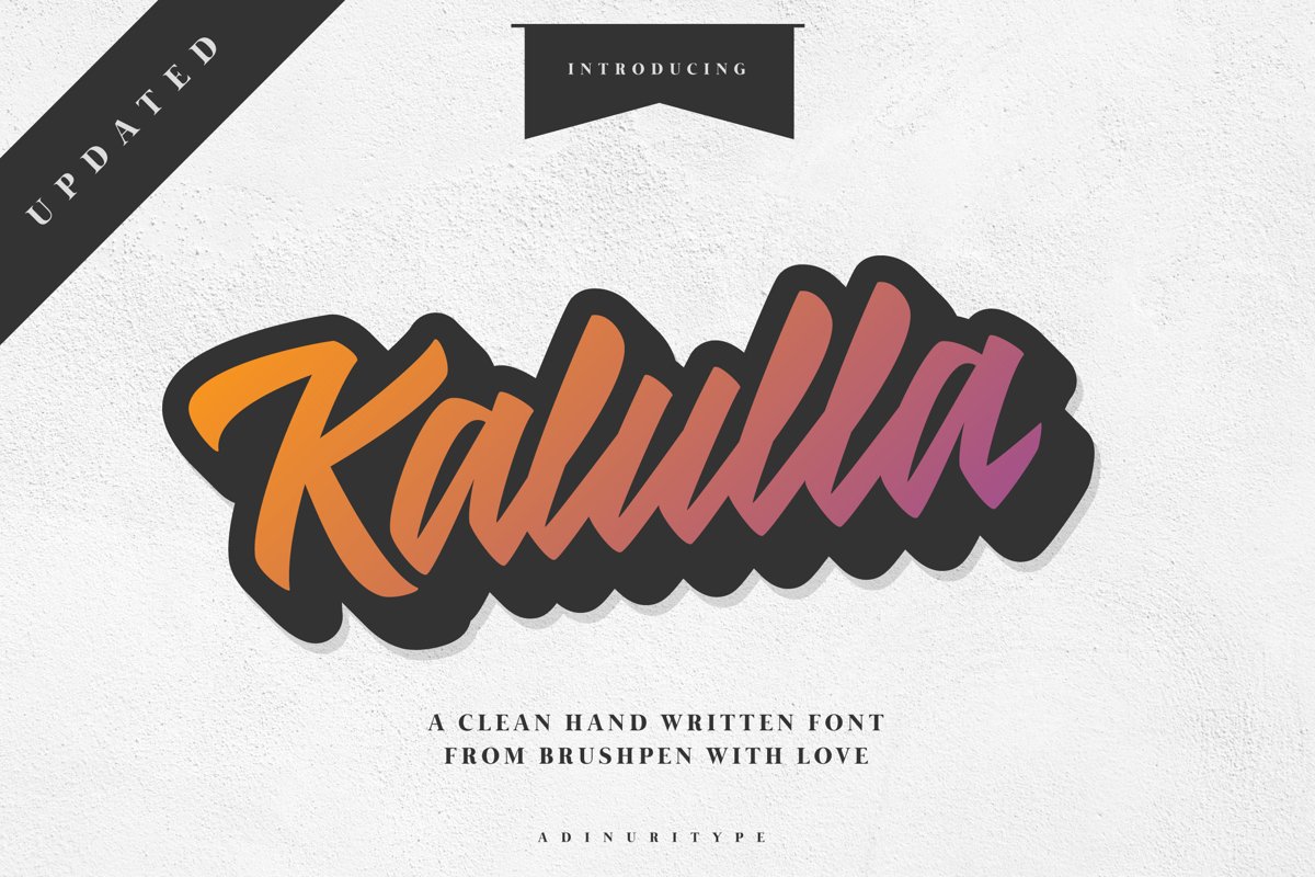 Kalulla Clean Hand Written Font! example image 1