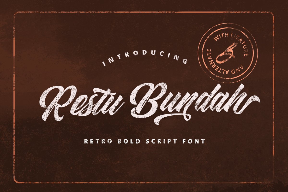 Restu Bundah - Retro Bold Script example image 1