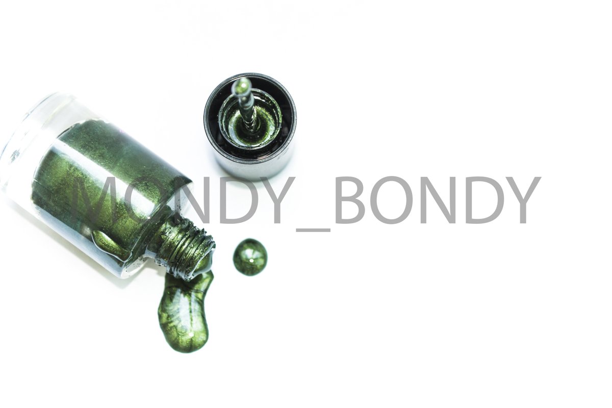 Nail polish on a white background example image 1