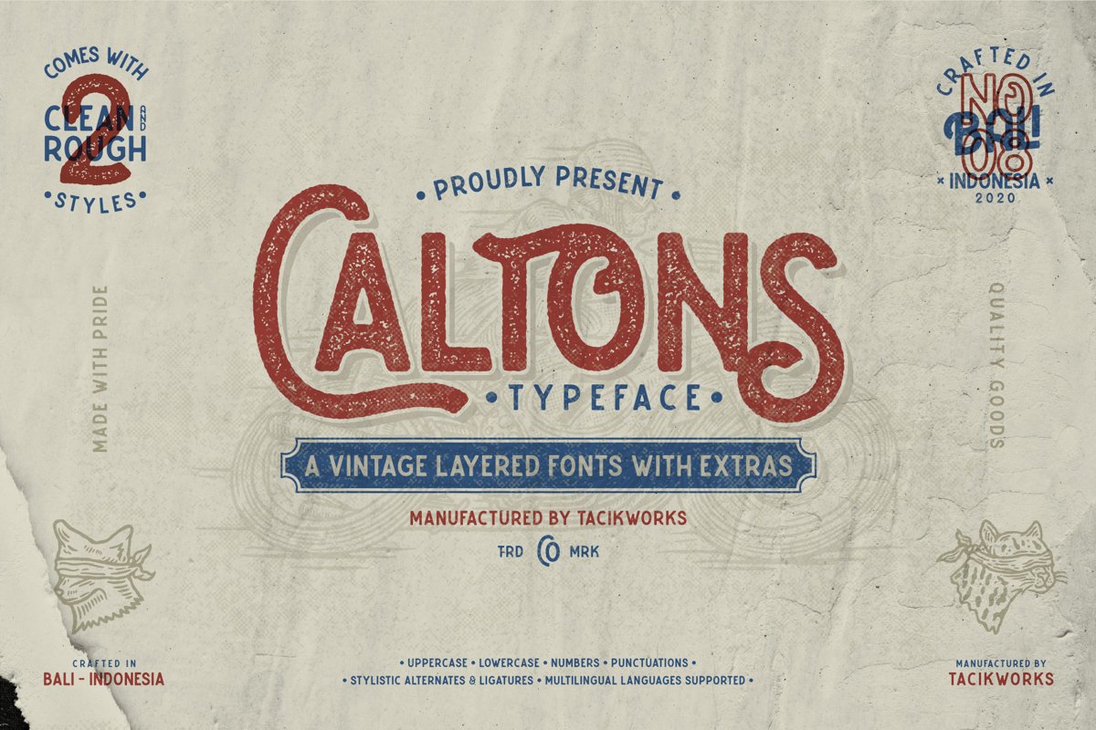 Caltons Typeface With Extra Bonus example image 1