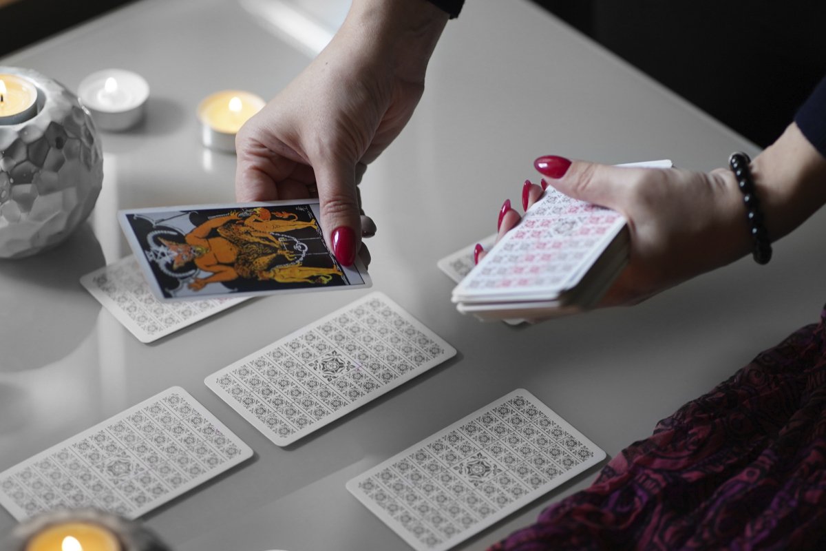 tarot card on the table, esoteric concept, example image 1