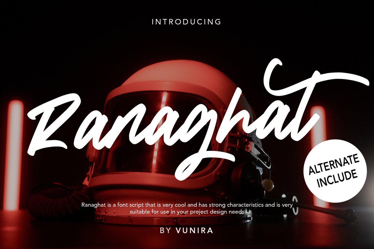 Ranaghat | Handwritten Script Font example image 1