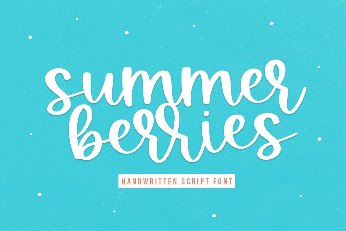Summer Berries - Handwritten Script Font example image 1