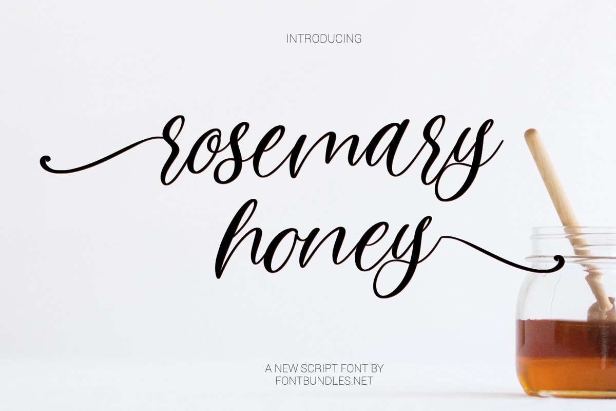 Rosemary Honey Script example image 1