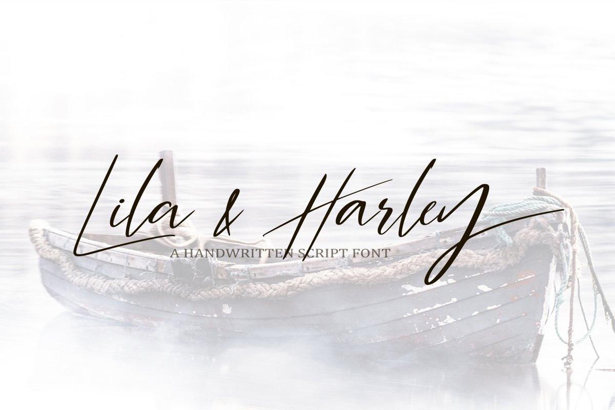 Lila & Harley. Signature font example image 1