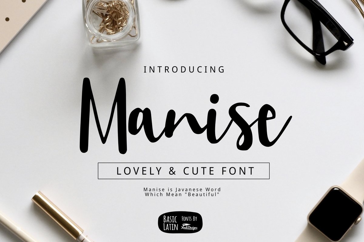 Manise Lovely Script Font example image 1