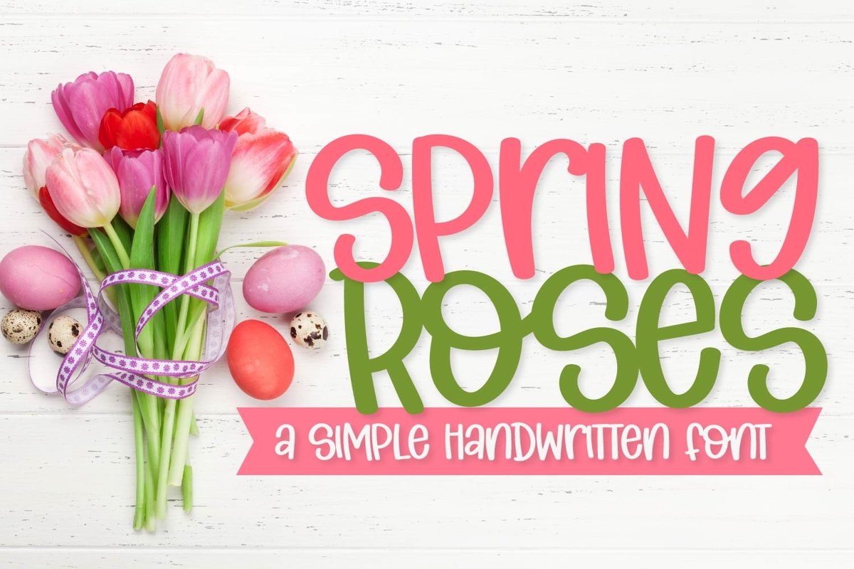 Spring Roses - A Simple Handwritten Font example image 1