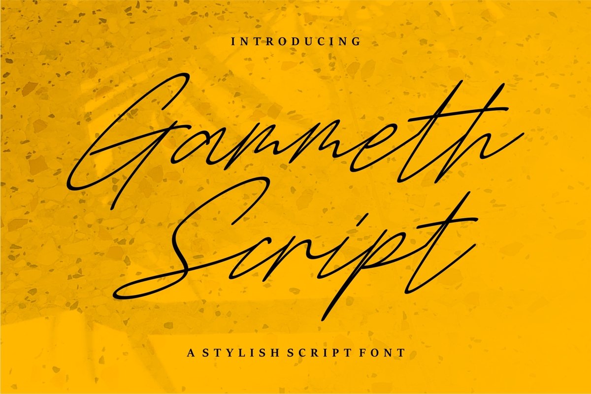 Gammeth - A Stylish Script Font example image 1