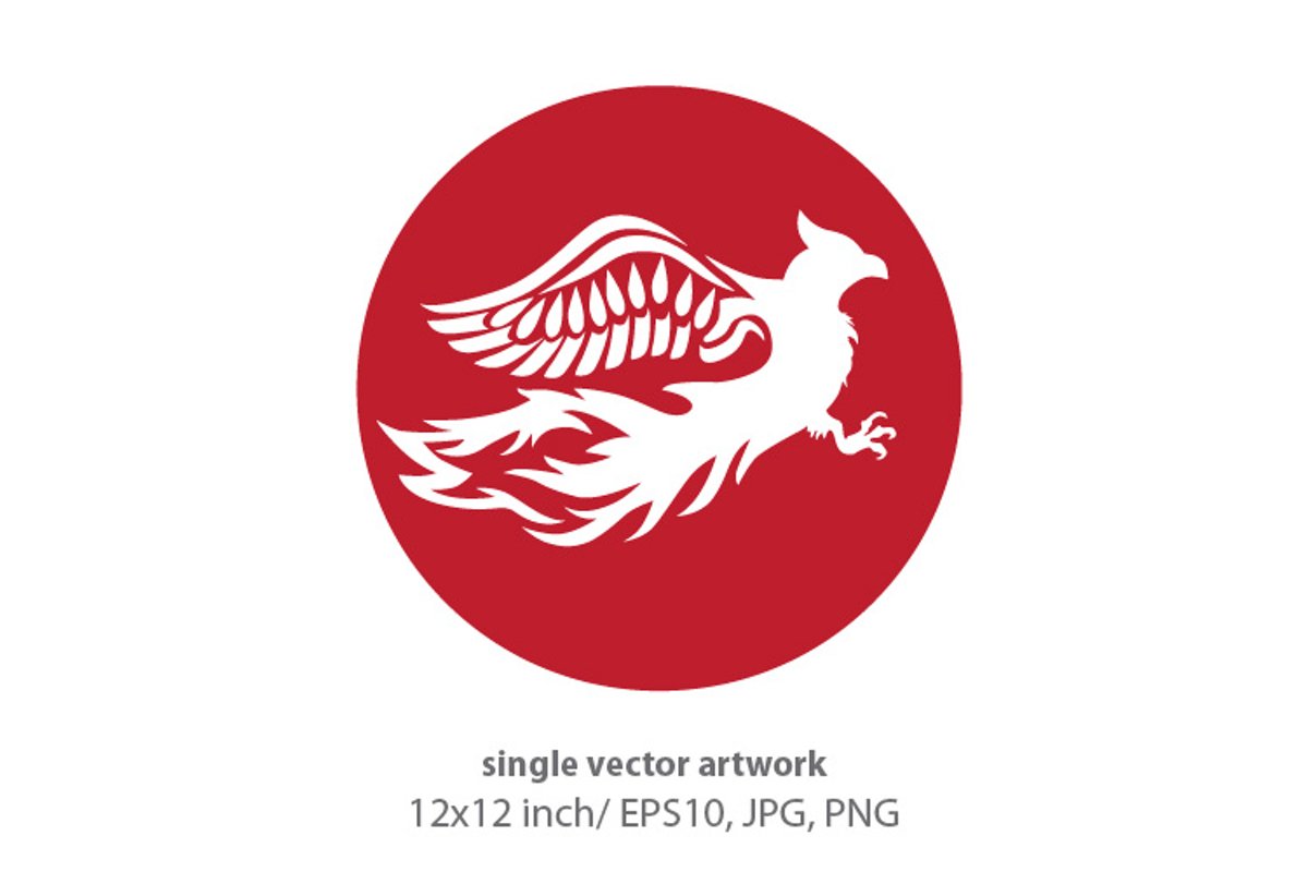 Phoenix Bird - single vector artwork example image 1