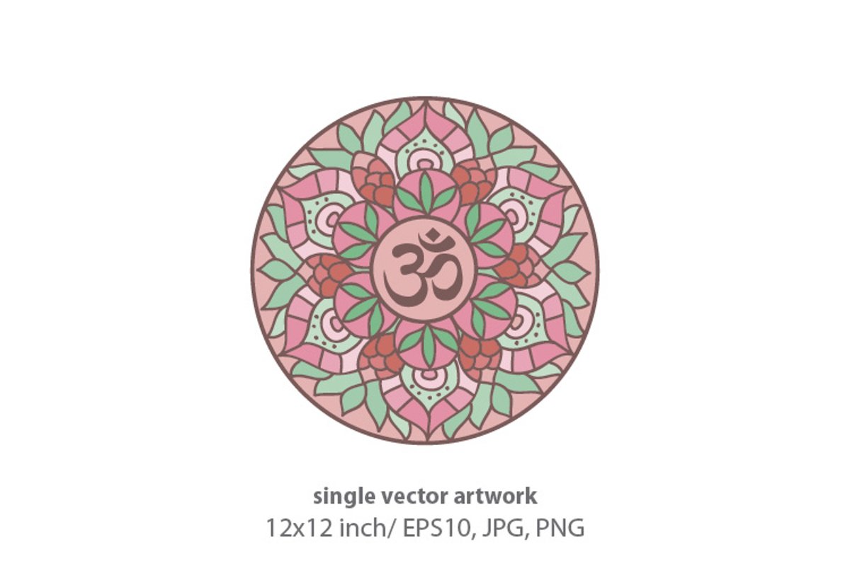 Mandala - single vector artwork example image 1