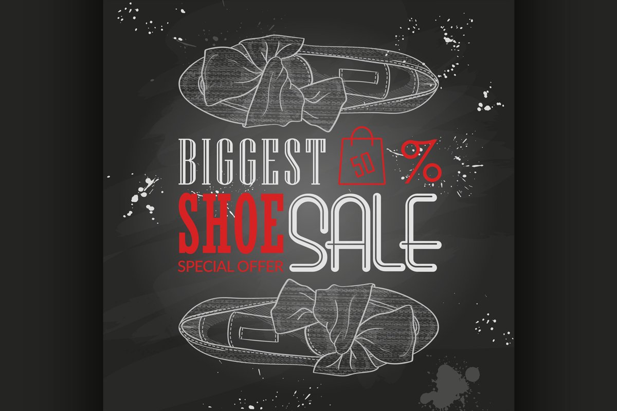 Fashion vector sketch womens shoes. example image 1