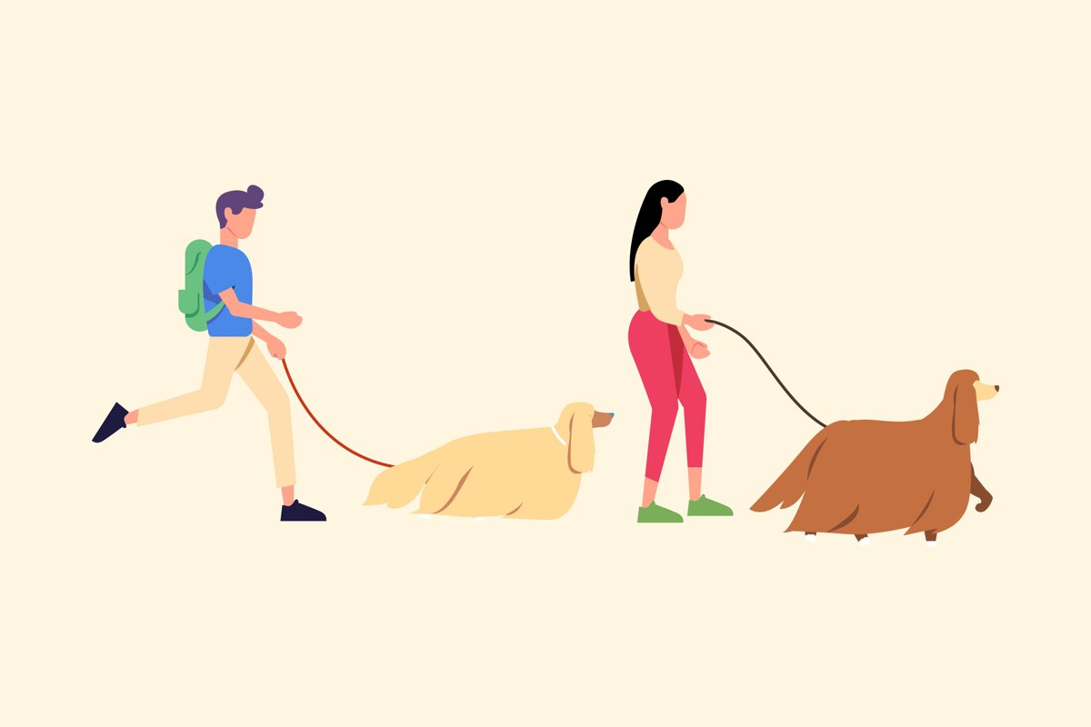 People Walking the Dog example image 1