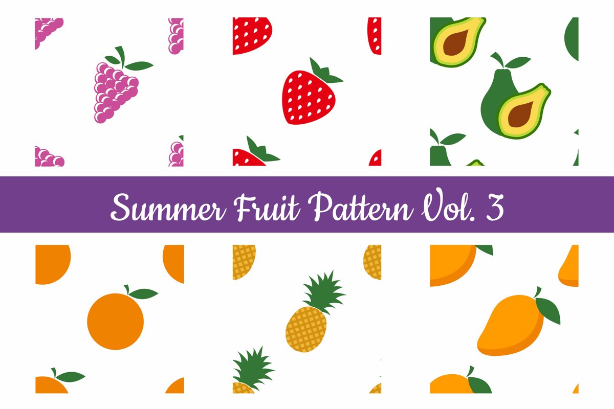 Summer Fruit Seamless Pattern Vol. 3 example image 1