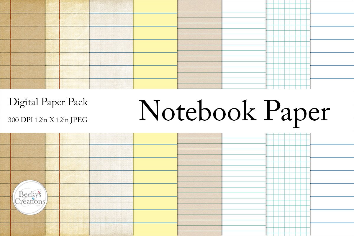 Notebook Paper Pack example image 1