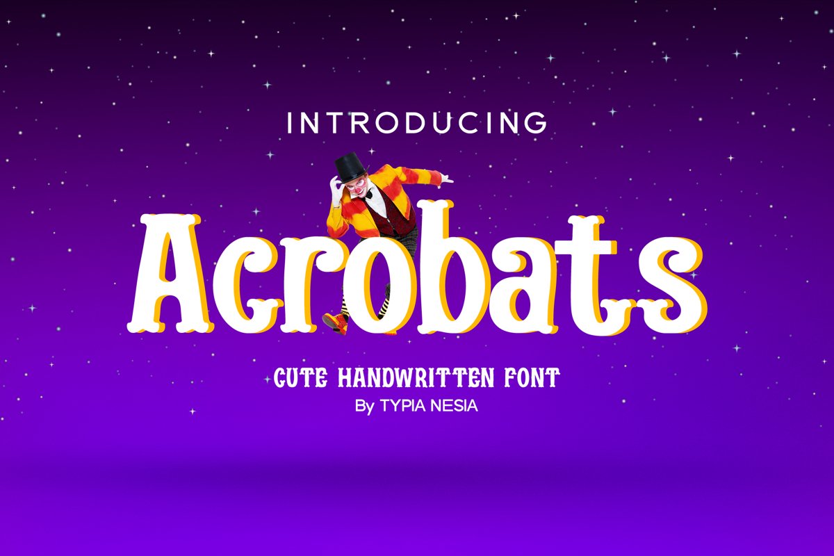 Acrobats - Circus Font example image 1