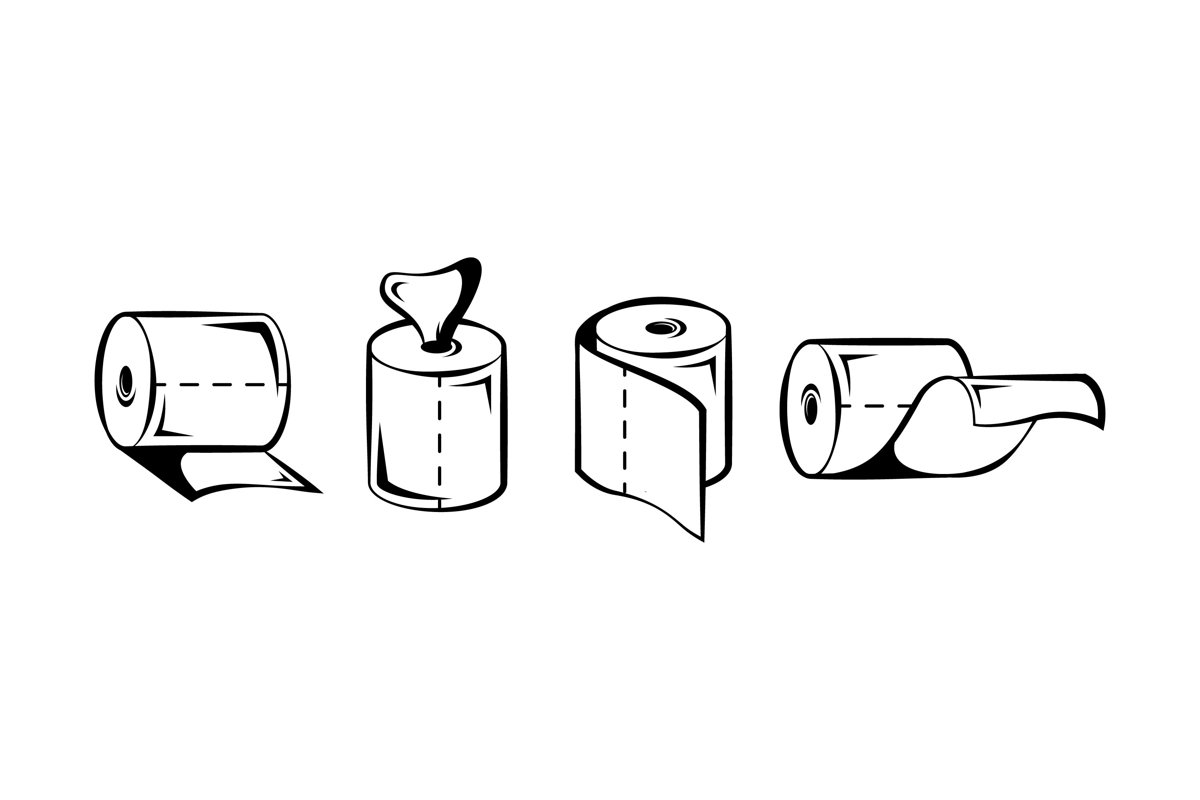 Toilet Paper Silhouettes example image 1