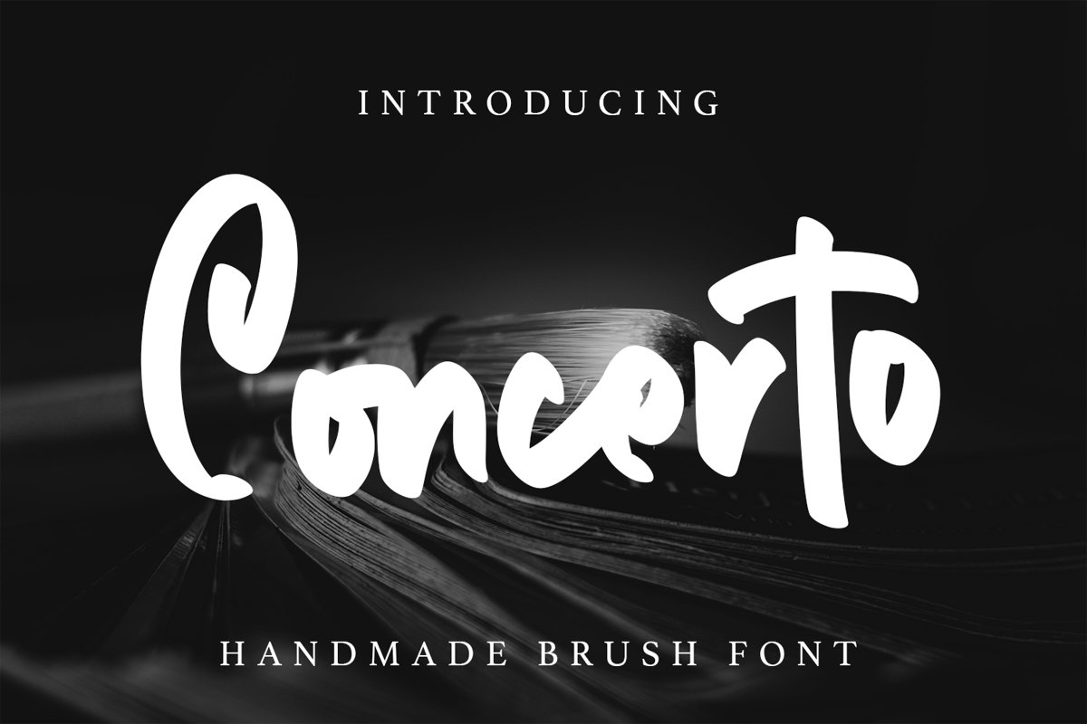 Concerto - Brush Fonts example image 1