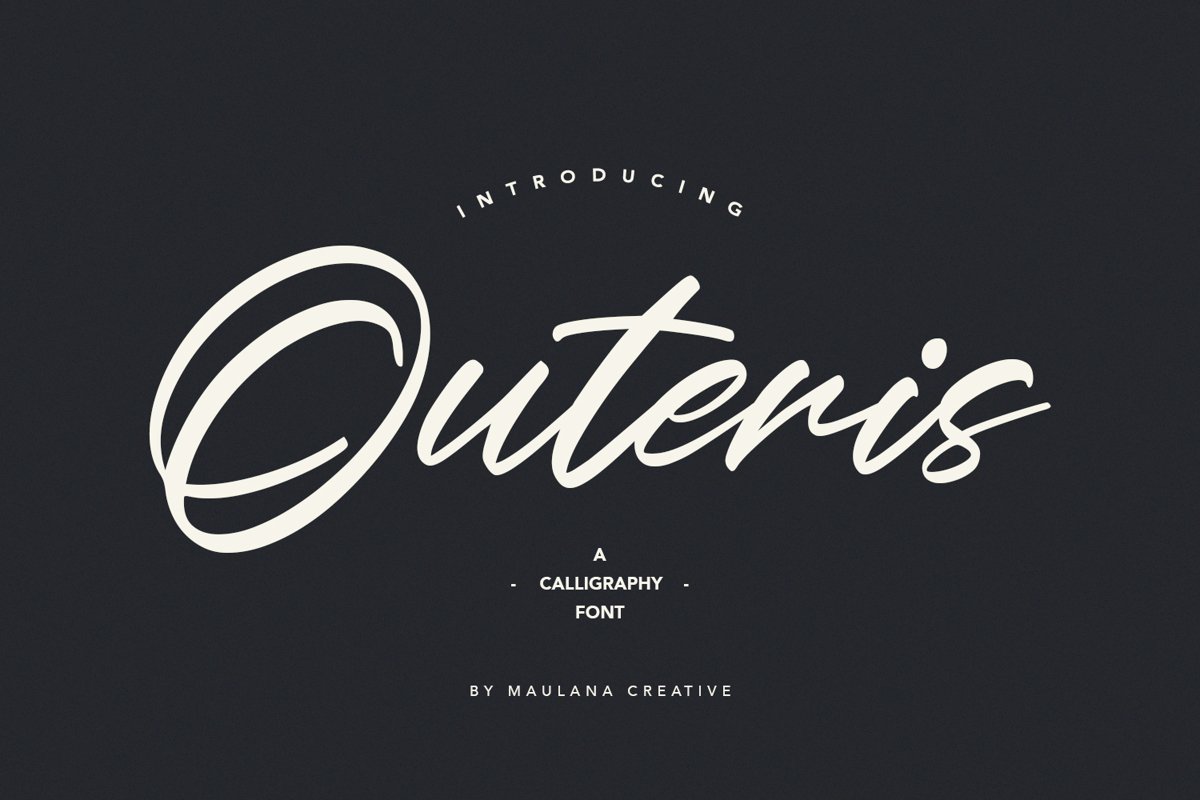 Outeris Calligraphy Font example image 1