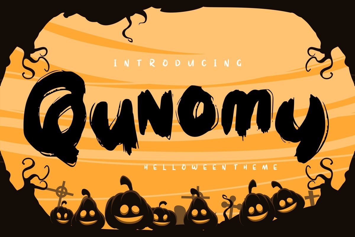 Qunomy | Helloween Font Theme example image 1