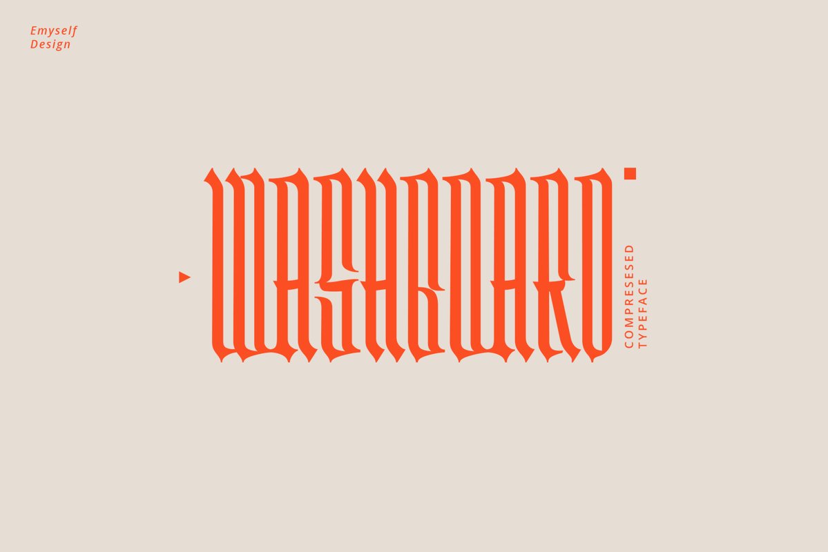 Washboard typeface example image 1