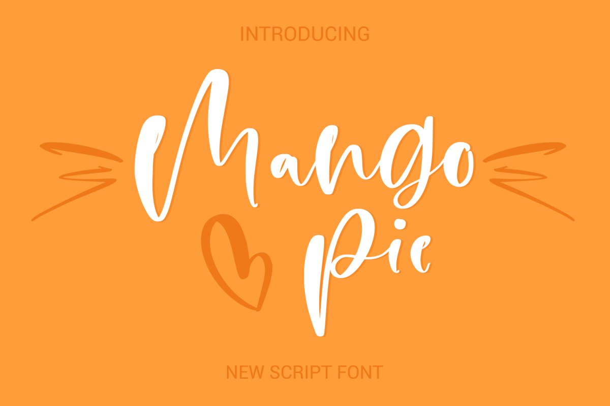 Mango Pie Script Font example image 1