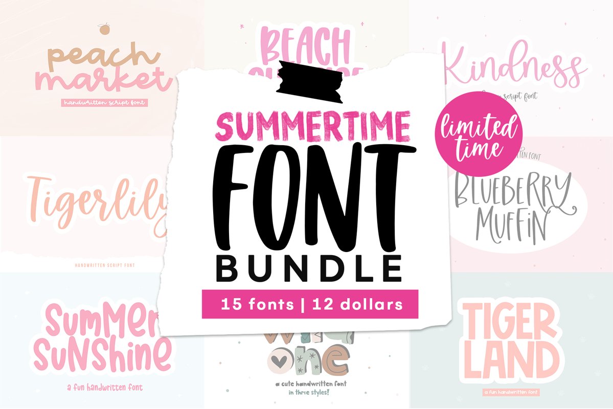 Font Bundle - Handwritten Fonts for Crafters! example image 1