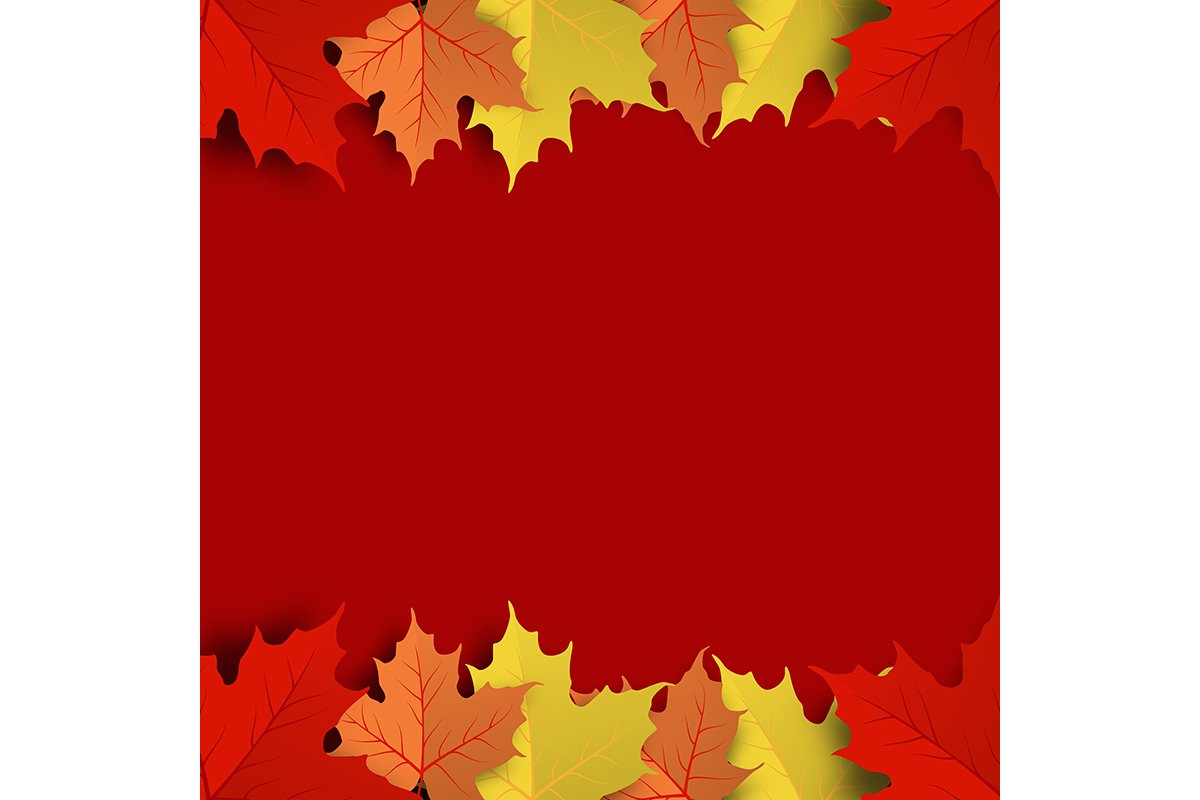 Concept and idea colorful autumn maple leaf background example image 1