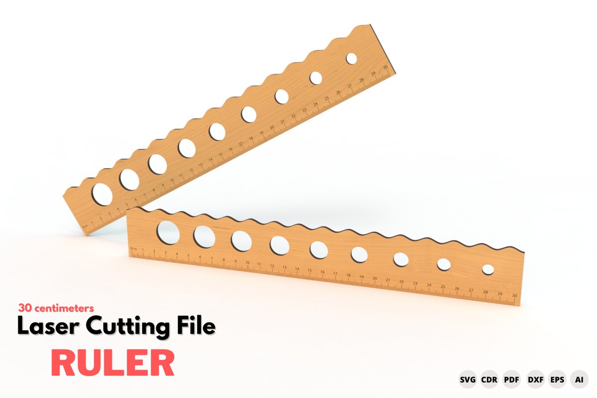 Ruler laser cutting file