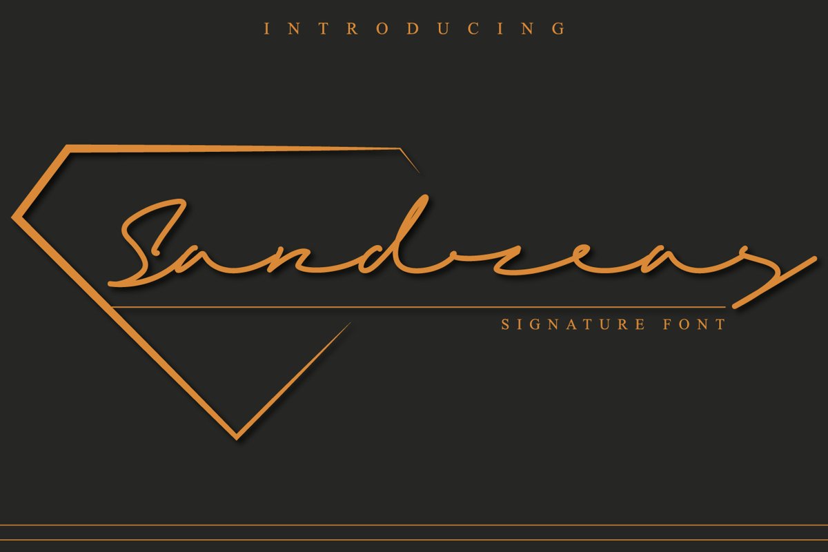 Sandreas - Luxury Signature Font example image 1