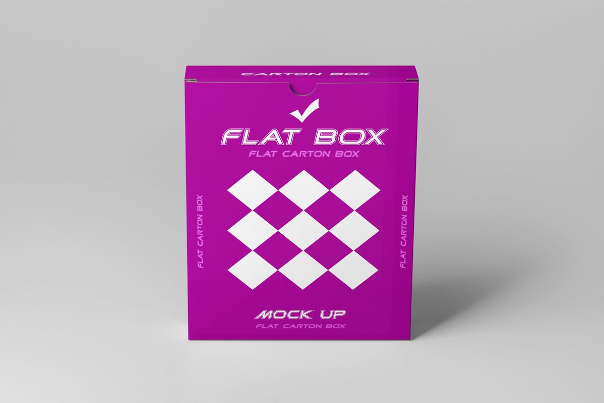 Flat Box Mockup example image 1