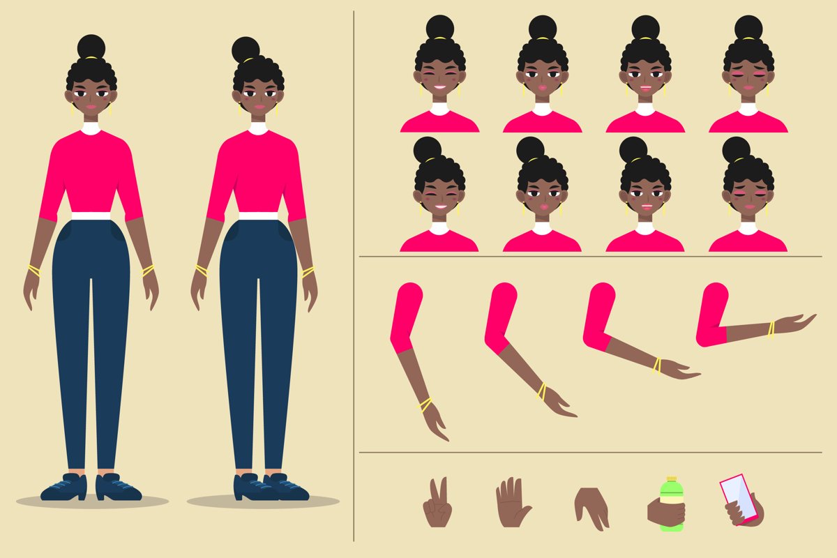 Cartoon Woman Template example image 1