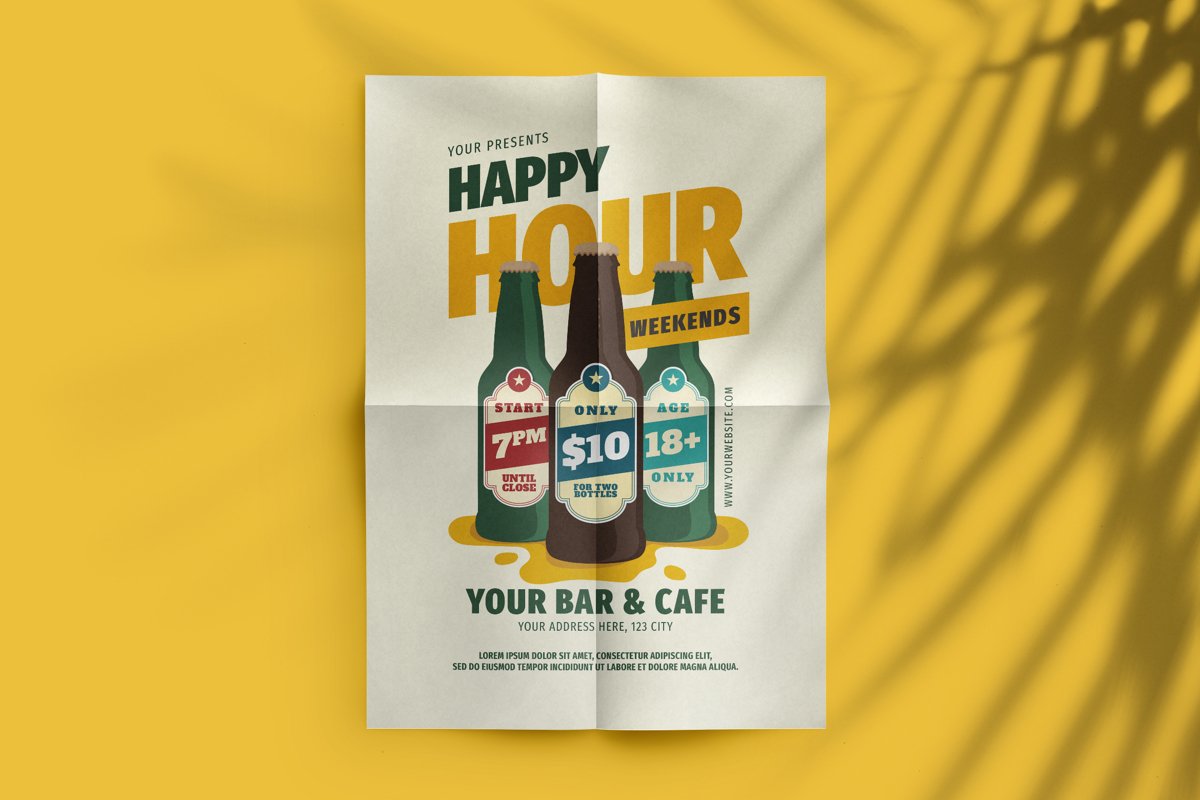 Happy Hour Flyer example image 1