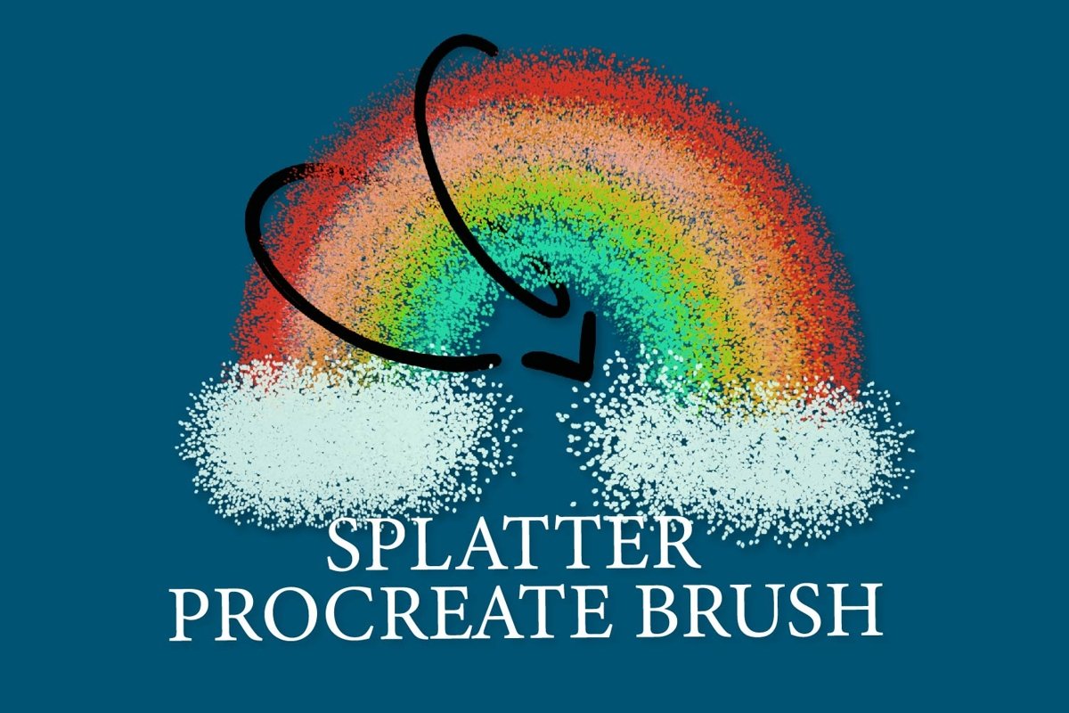 Procreate Brush Splatter Chalk Brush