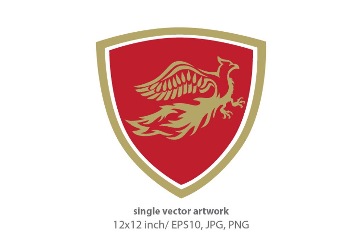 Phoenix Bird - single vector artwork example image 1