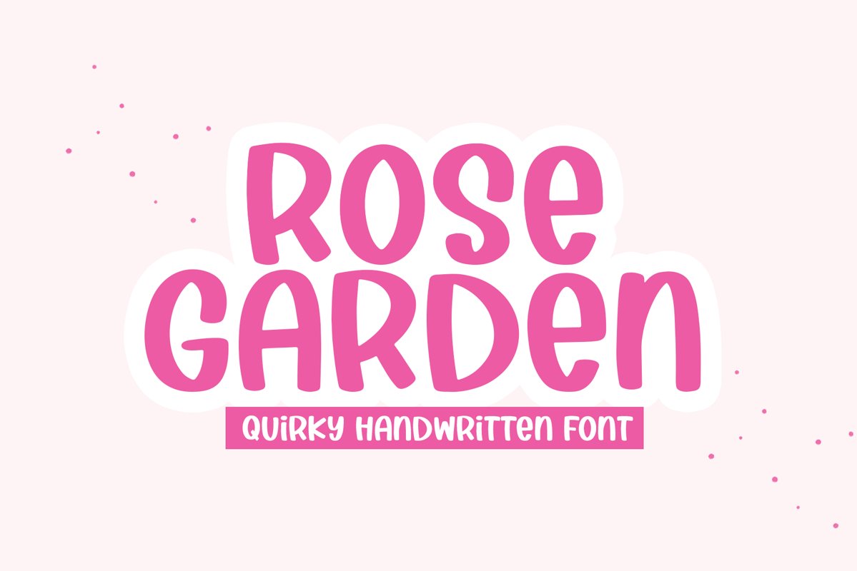 Rose Garden - A Handwritten Font example image 1
